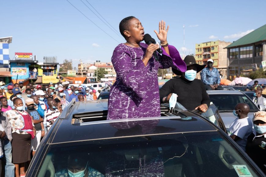 Sabina Chege criticises women leaders gyrating their bodies during rallies