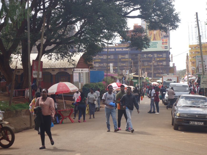 Business as usual in Nyeri despite the on-going demonstrations