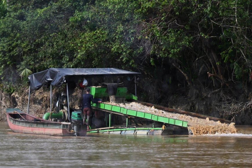 Battle in Colombia over river-wrecking gold 'dragons'