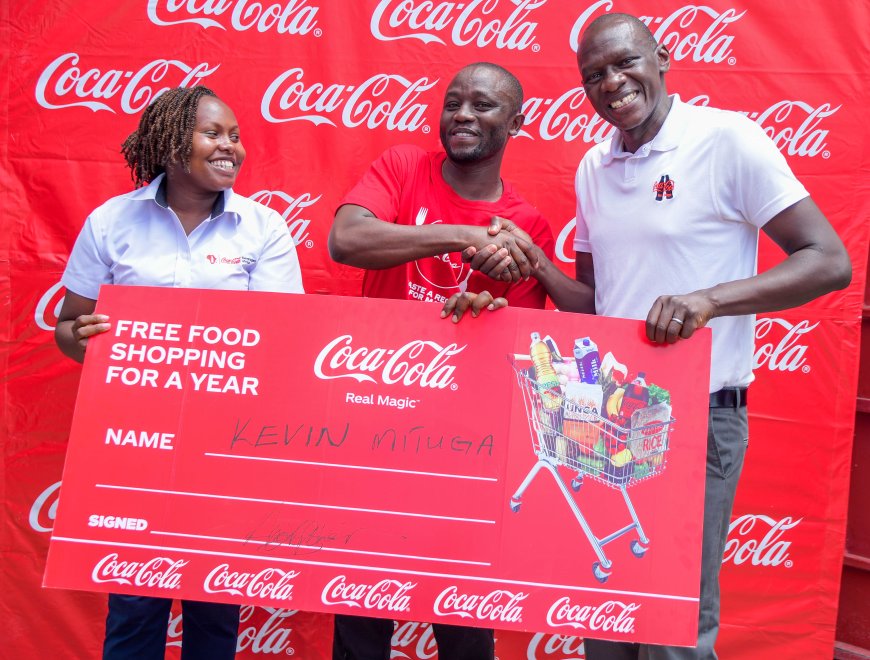 Coca-Cola rewards first winner with a year's worth of food shopping