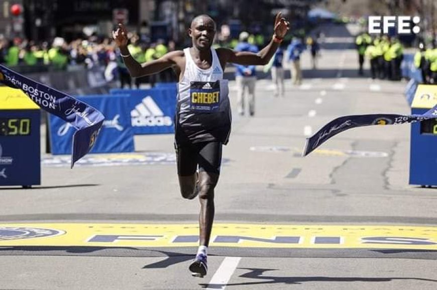 Evans Chebet, Obiri win Boston Marathon