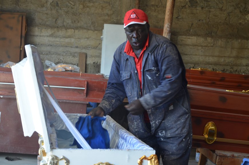 Coffin maker makes a fortune despite societal stereotyping