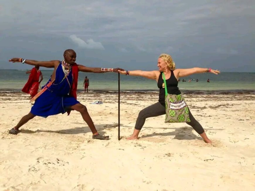 Meet Maasai moran training yoga