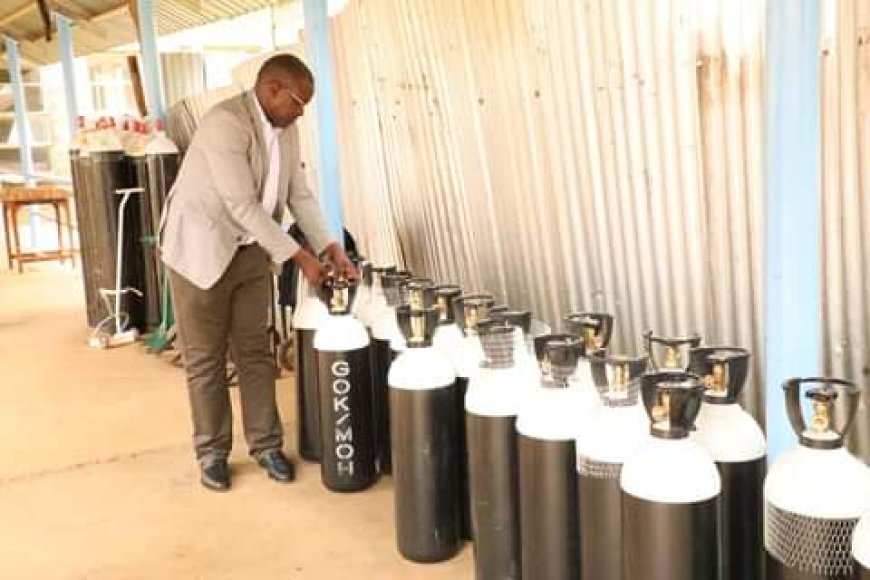 Vihiga County receives the supply of oxygen