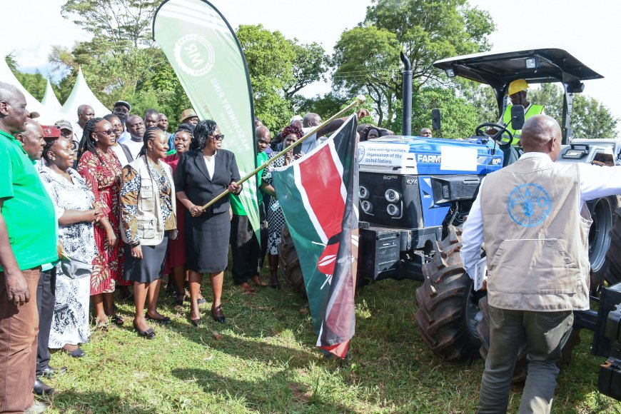 FAO donates tractors to Bungoma to boost delivery of extension services