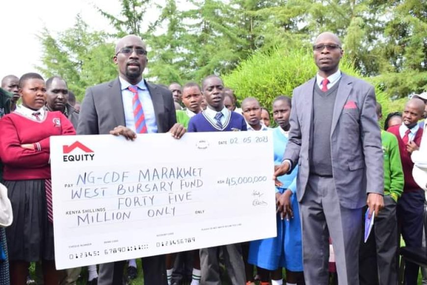 Poor students in Marakwet West benefit from NG/CDF bursary