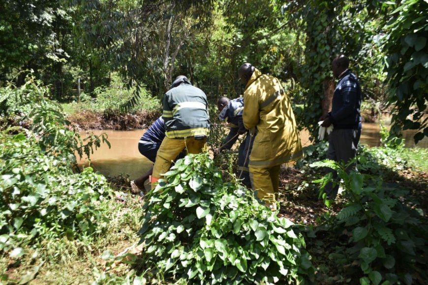 Uasin Gishu firefighting brigade urges resident to exercise caution near flooded water source