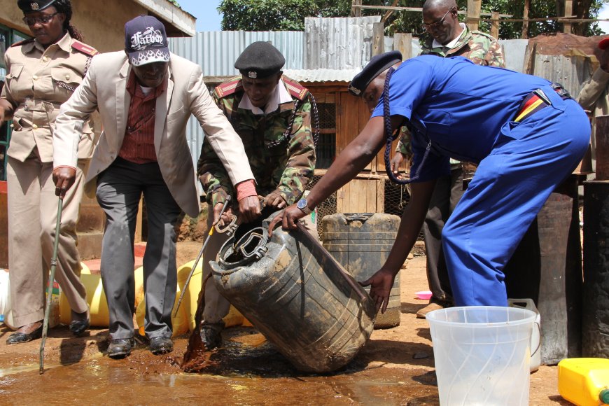 Eleven suspects arrested in Laikipia over illicit alcohol