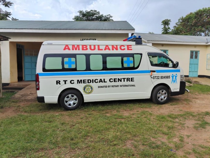 Medical centre gets ambulance from Rotary International