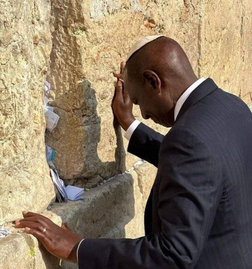 Ruto, Rachael pray for Kenya at Jerusalem wailing wall