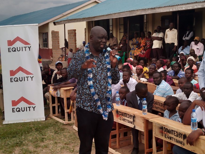 Teso North schools gets Equity Bank support