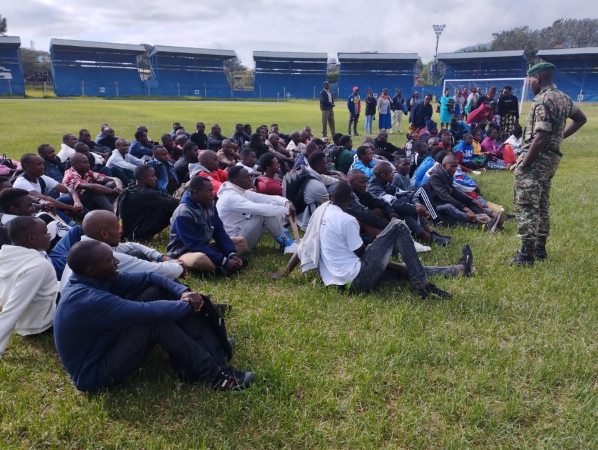 National Youth Service recruits in Machakos