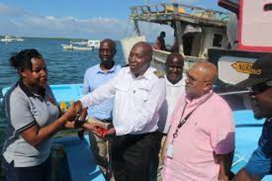 Government launches fishing engine boats to the coastal counties