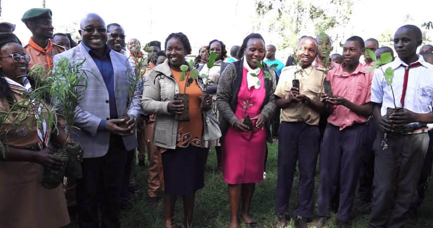 County ropes in school children in tree planting drive