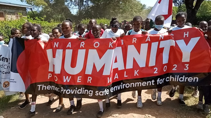 Kenya Red Cross Society’s humanity power walk Narok County Chapter