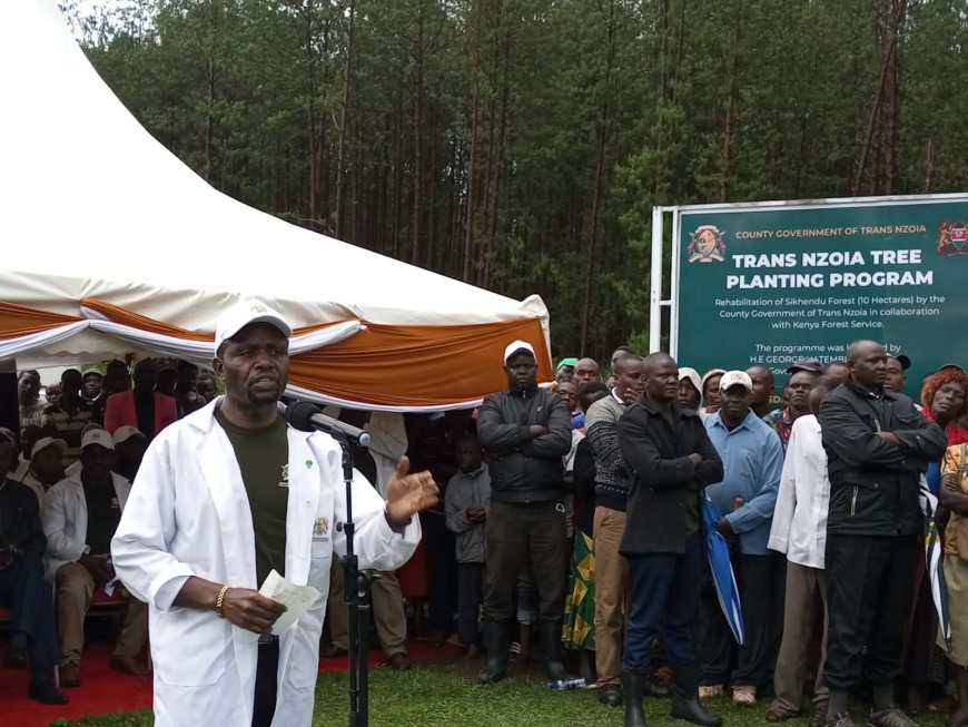 Governor Natembeya launches tree planting initiative