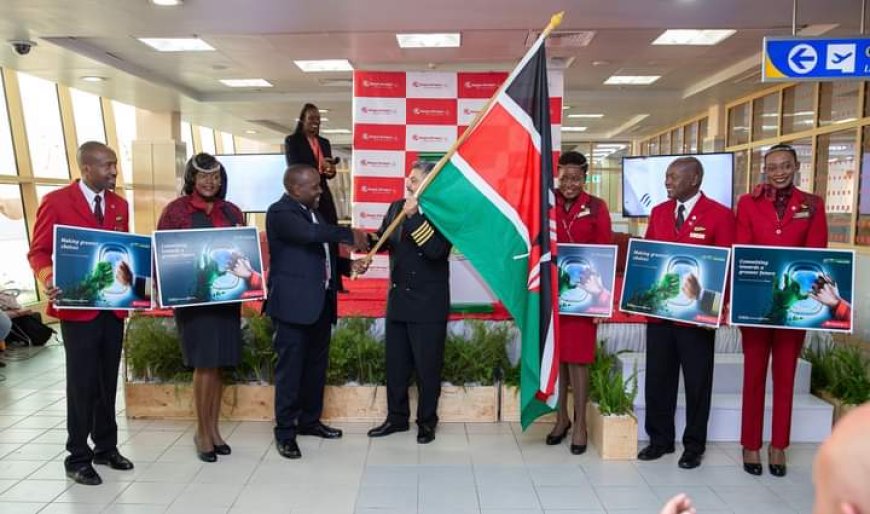 Kenya Airways pilots use of sustainable aviation fuel