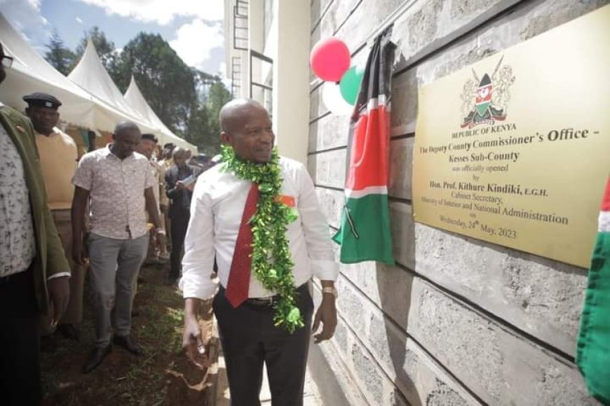 Joy to Kesses residents as Sub County’s DCC’s Office is opened