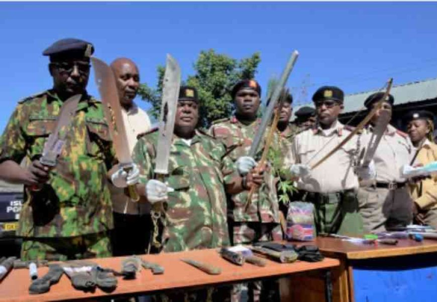 Assorted Weapons Recovered, Scores Arrested in Nakuru Overnight Swap