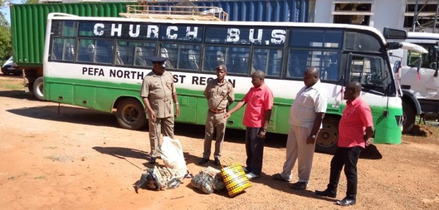 Police Arrest Vehicle Guised As Church Van Ferrying 750L of Chang’aa