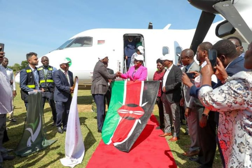 Renegade Air’s inaugural flight touches down in Homabay