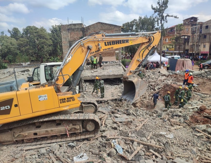 Rescue operations concluded at site of collapsed building in Murang’a town