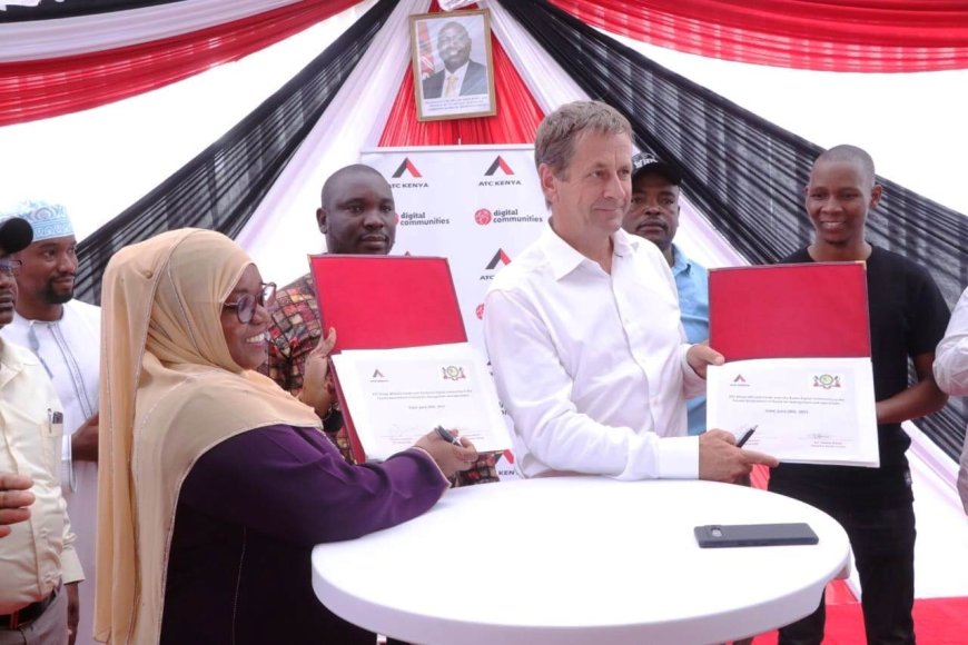 American tower helps connect remote Kwale village to internet