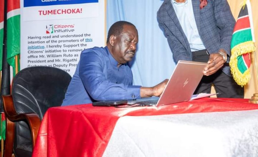 Raila launches digital signature collection drive