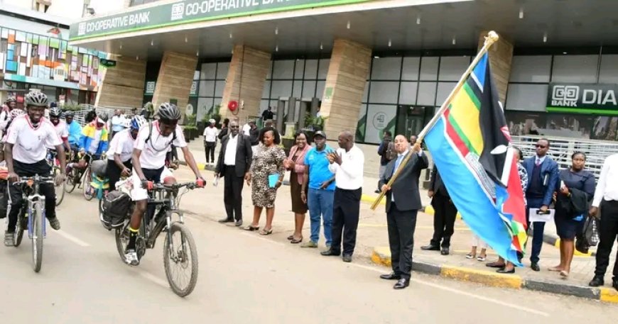 Cyclists participating in the 6th GACS flagged off in Nairobi