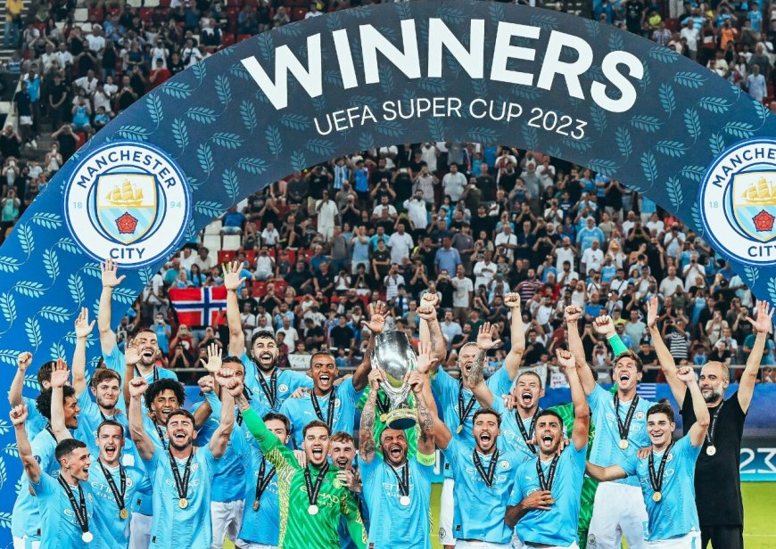 Manchester City crowned EUFA Super Cup winners