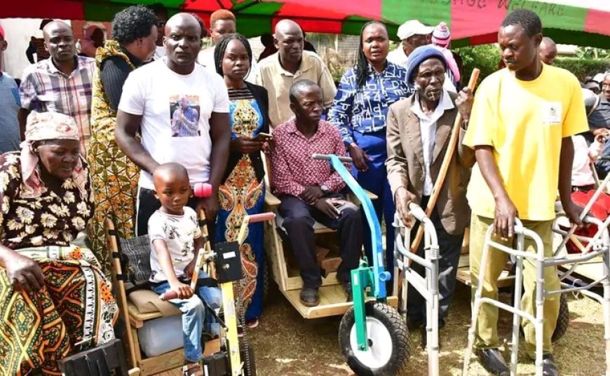 Lumakanda PWDs benefit from mobility devices