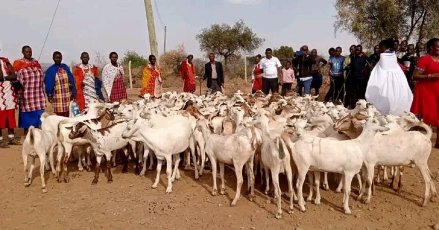 Nutrition boost for lactating mothers in Kajiado as they receive dairy goats and chicks