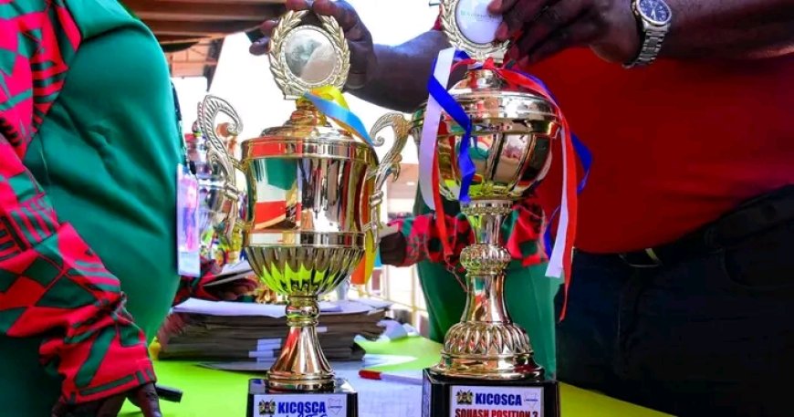 Nyeri county’s Darts and Squash team receive trophies