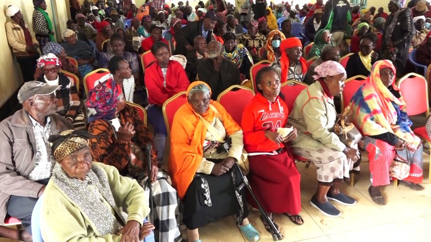 Elderly Persons in Embu Turn Up in Numbers for Inua Jamii Registration