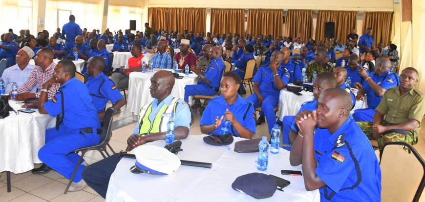 Mombasa residents participate in Police uniform selection