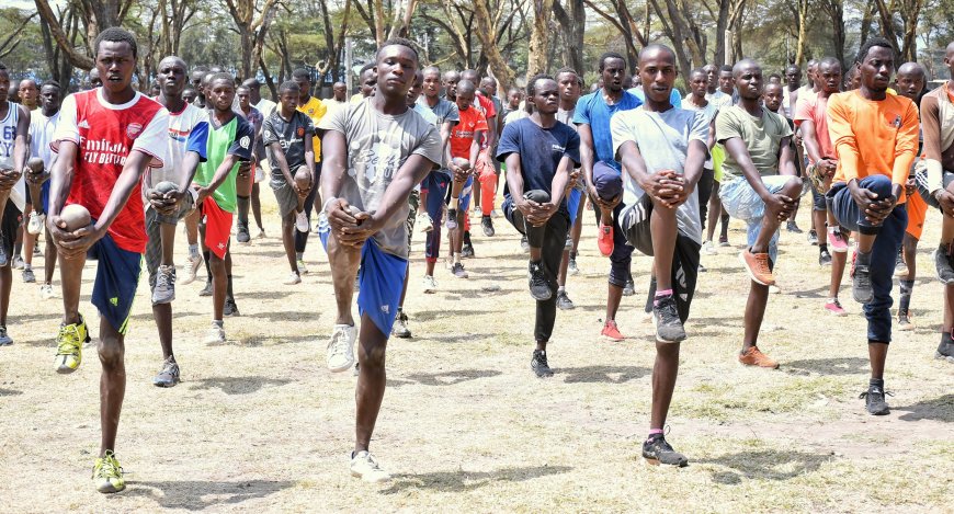 Naivasha youths benefit from KDF recruitment after teeth discoloration criteria dropped