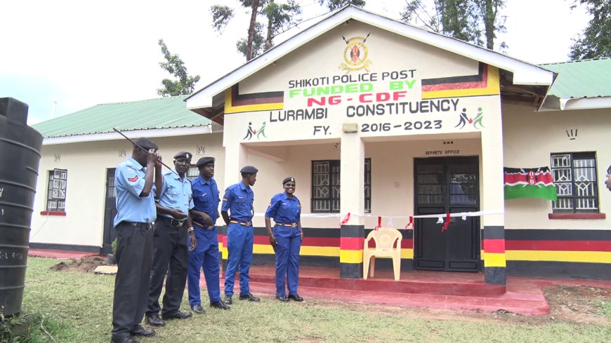 Shikoti residents in Kakamega get police post