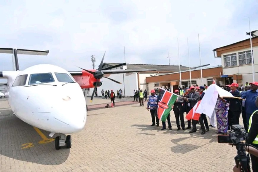 CS Murkomen, Ida Odinga Flag off Inaugural Skyward Express Flight to Migori