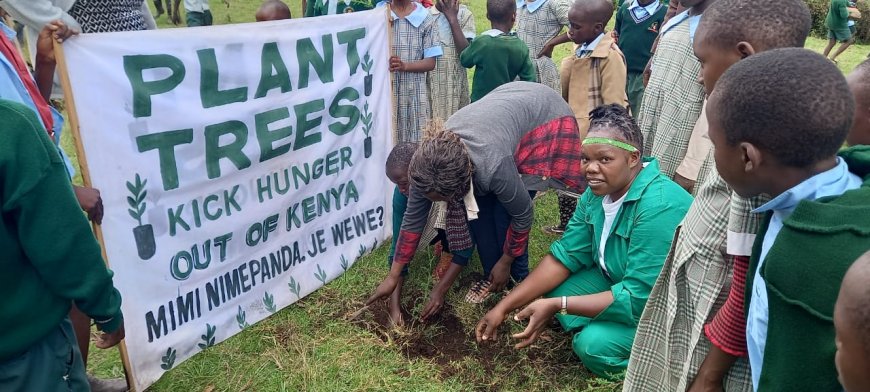 Duo take lead in planting trees in Narok