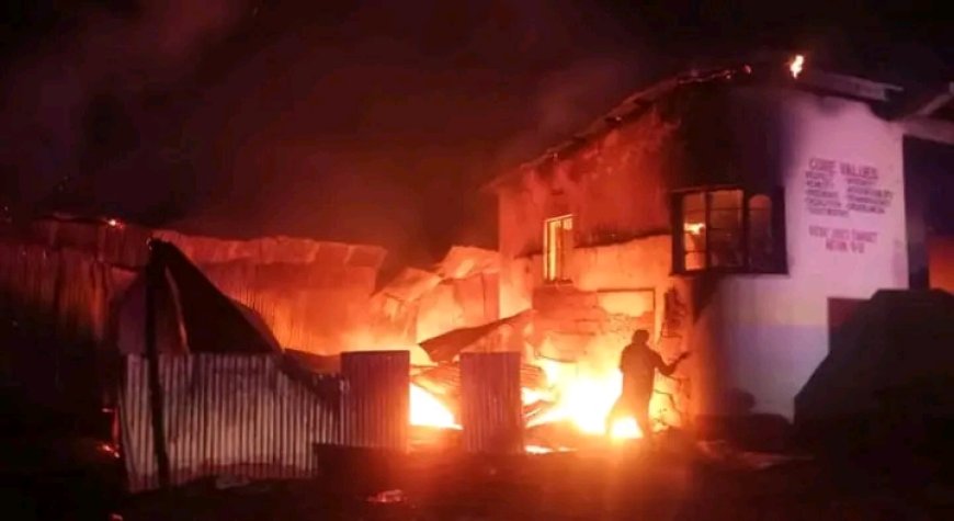 Kisumu Boys High School on Fire