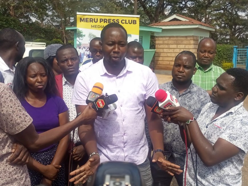 Meru journalists Protest attack on colleagues