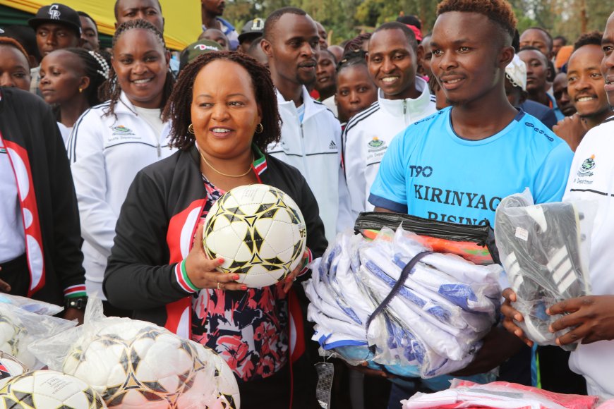 Waiguru Launches Football Tournament