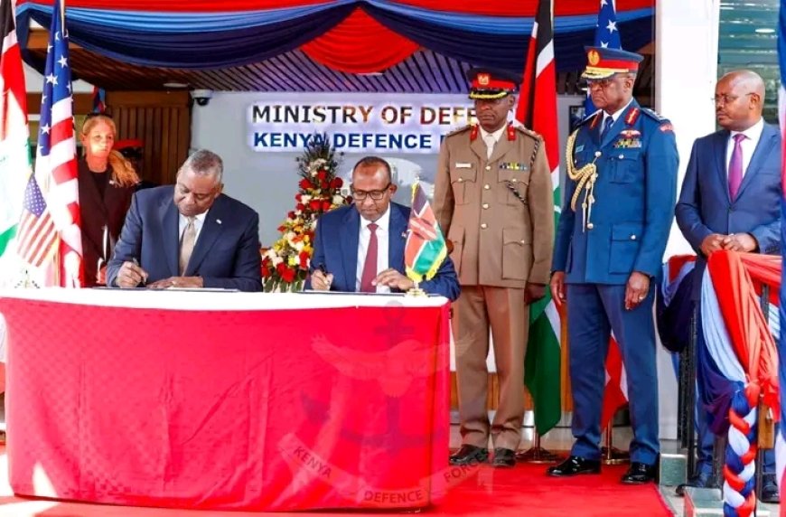 CS Duale signs Defence cooperation framework with US Defence Secretary