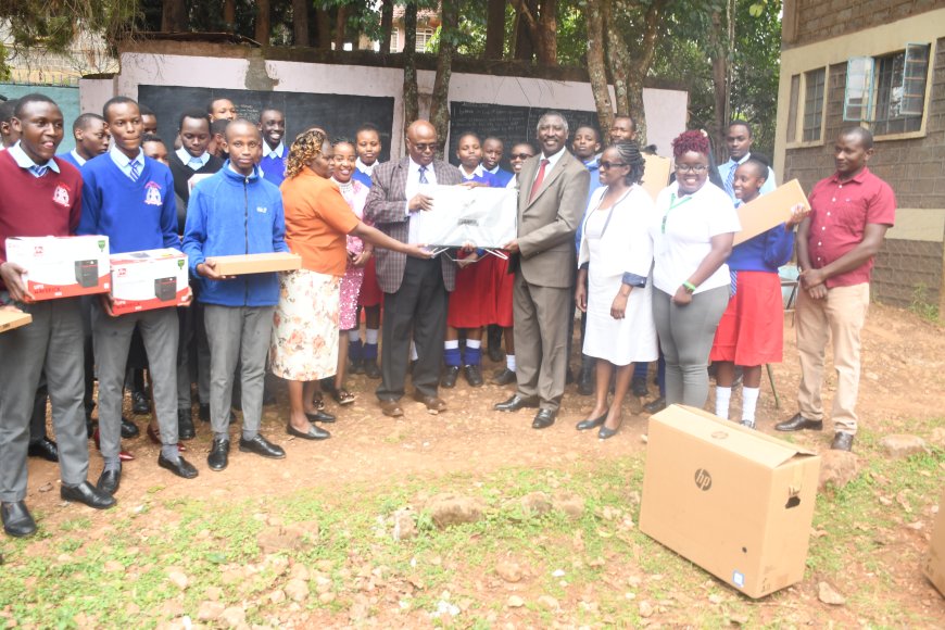 NGO Donates Desktops to Public Schools in Kiambu