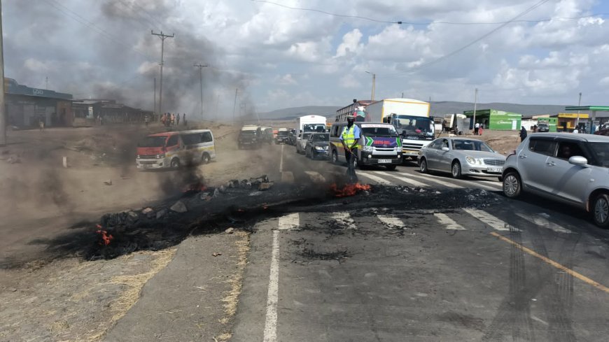 Two police officers injured in a protest