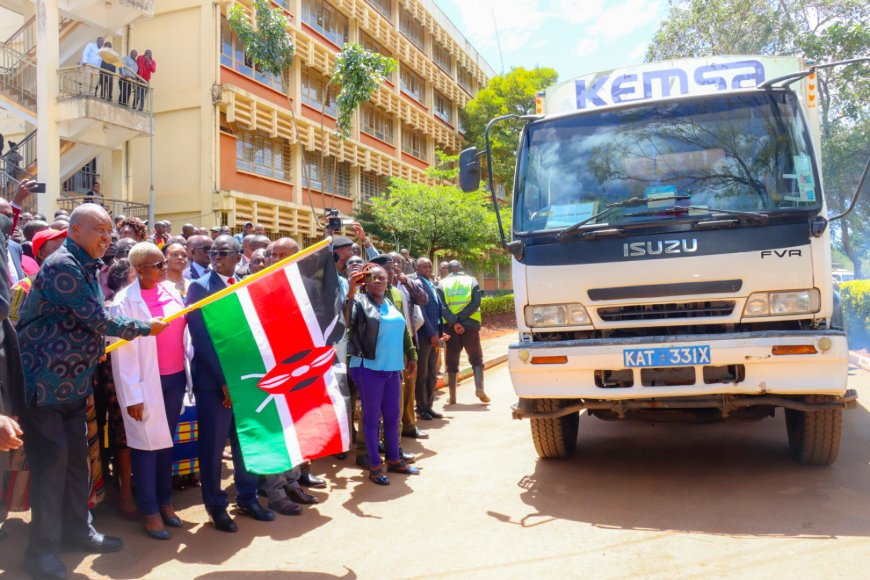 Nyaribo flags off medical supplies worth Sh31 million