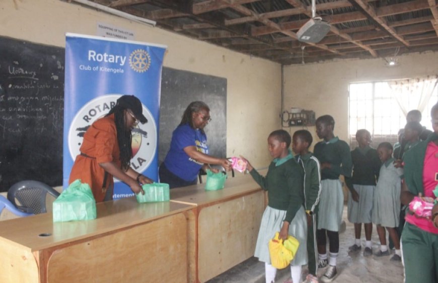 Reprieve as school girls receive sanitary towels