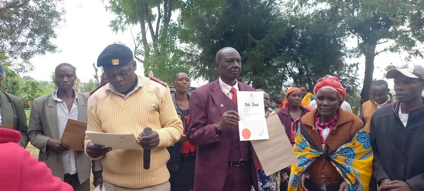 Chepares residents finally get titles deeds