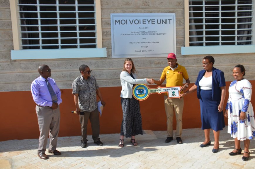 German hands over multi-million shillings eye unit to Taita-Taveta County