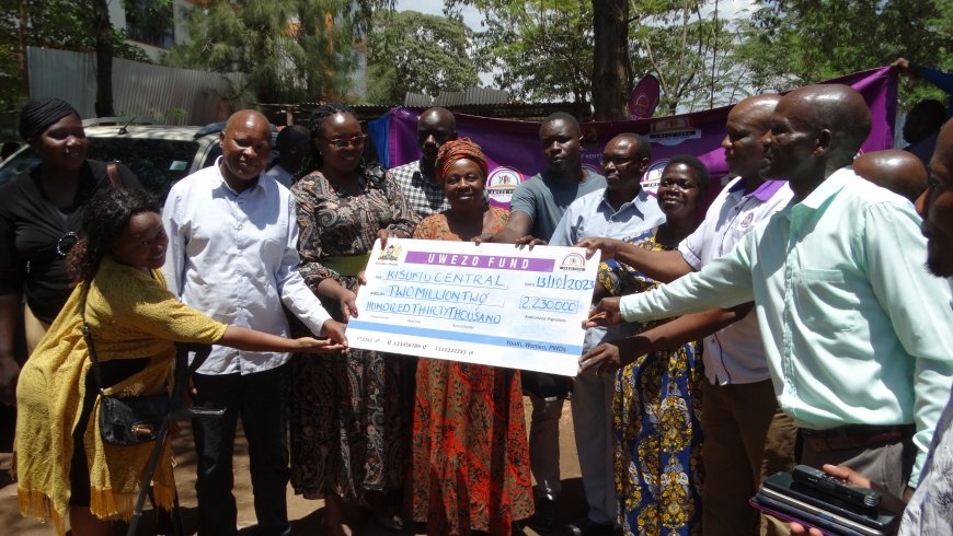 16 groups in Kisumu get Sh2.3million Uwezo Fund